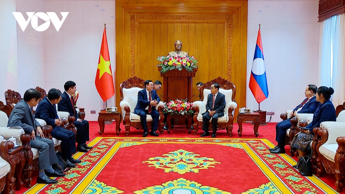 Chủ tịch Quốc hội thăm các đồng chí nguyên lãnh đạo cấp cao của Lào